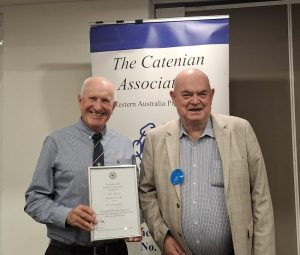 Gerry Butler celebrates his 40th anniversary with a certificate presented by Lou daily