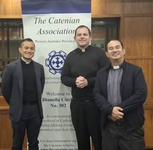 Father Konrad, Father Adalbert and Father Jeffey attend Dianella Circle AGM